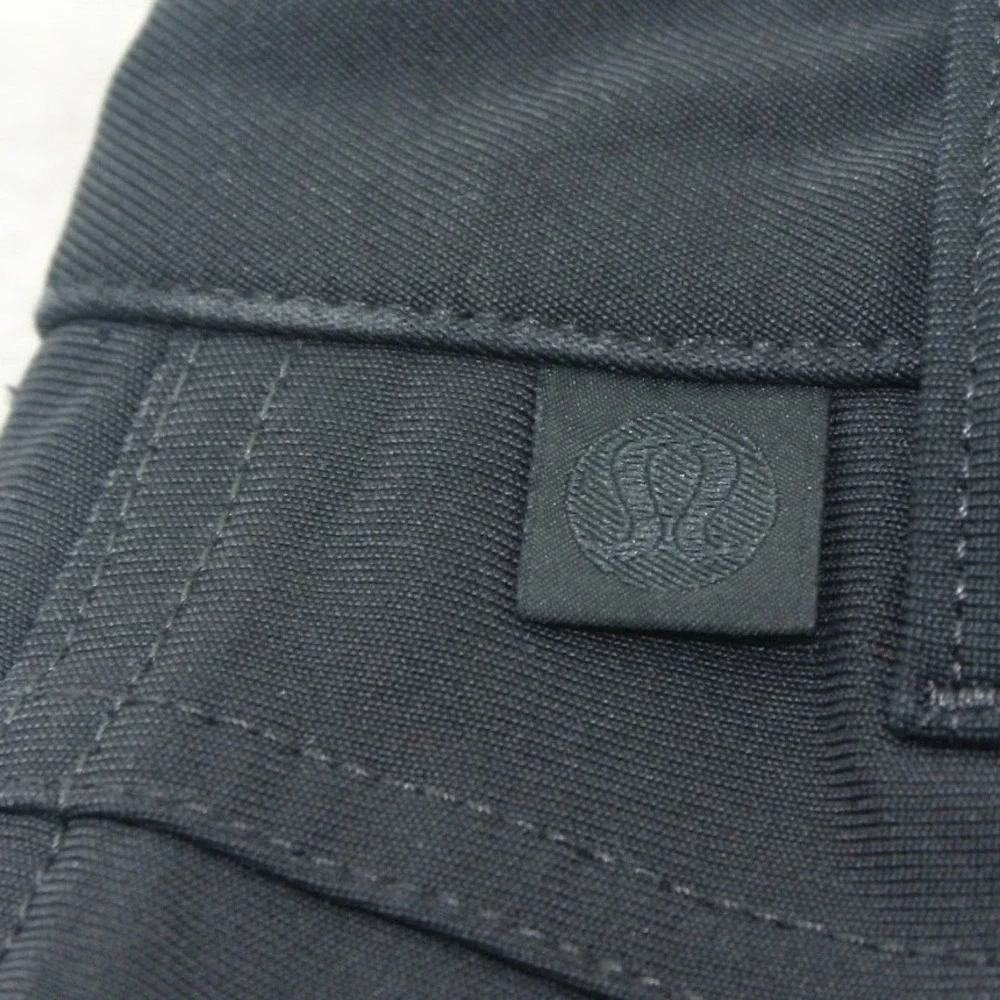 Lululemon Commission Pant Slim Black Warpstreme Mens 38x30 Trousers Team Issued